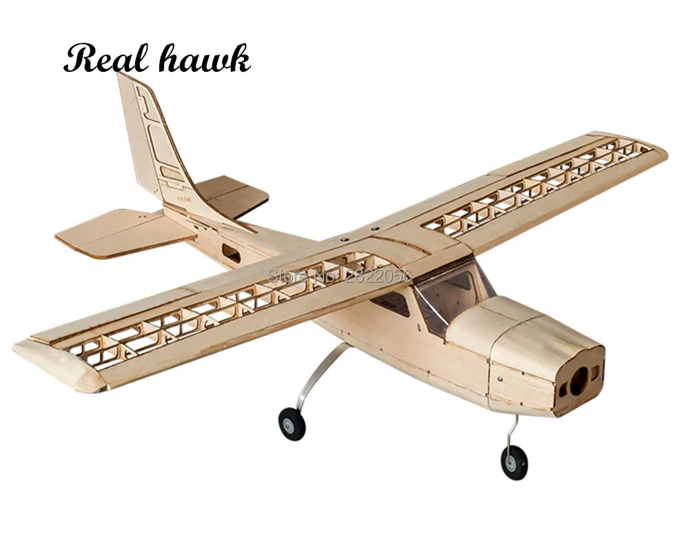 RC Airplanes Laser Cut Balsa Wood Airplane Kit Cessna-150 Frame without Cover Wingspan 960Mm Model Building Kit Woodiness Model