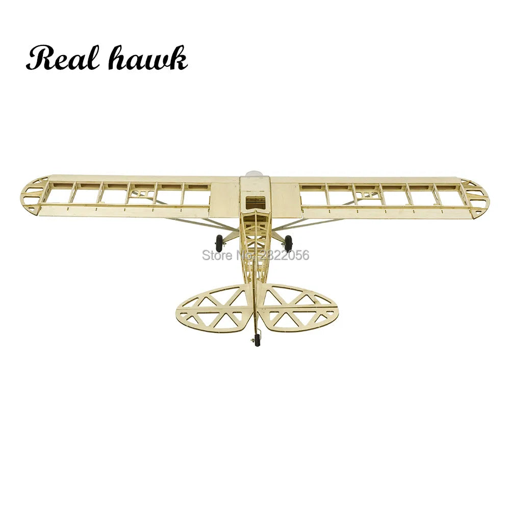 2019 New Piper J3 Cub 1200Mm Wingspan Balsa Wood Airplane Models RC Building Toys Woodiness Model /WOOD PLANE