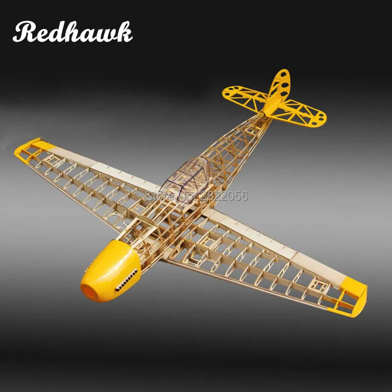 RC Airplanes Laser Cut Balsa Wood Airplane Kit DIY New BF109 Frame Model Building Kit Woodiness Model WOOD PLANE