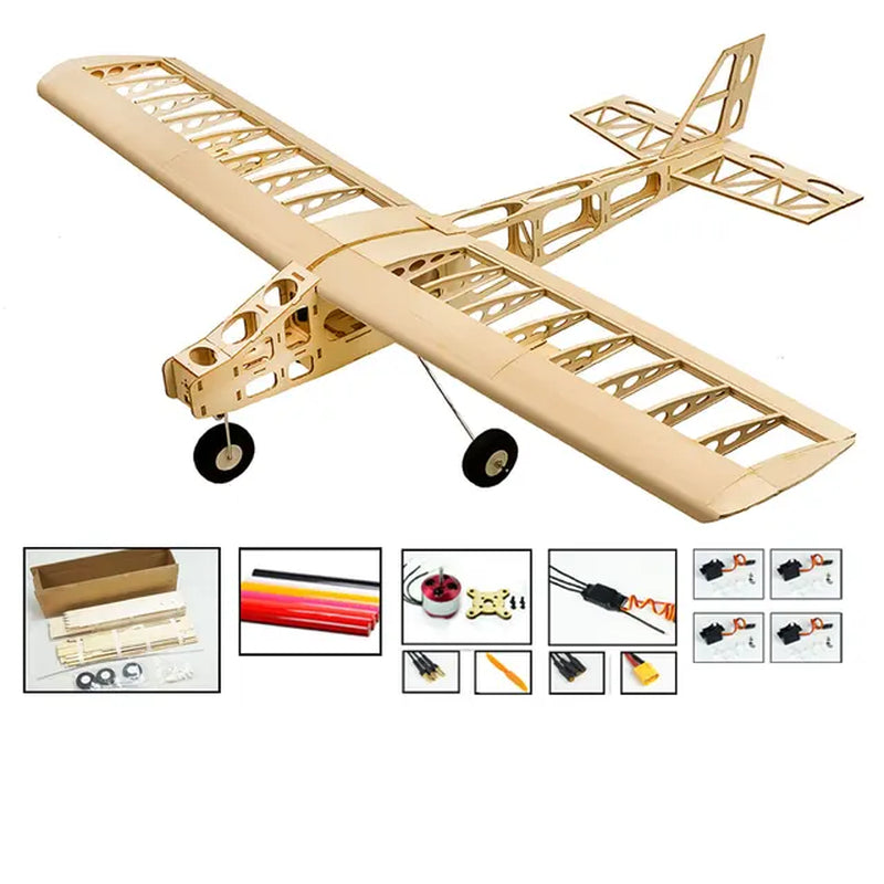 RC Airplanes Laser Cut Balsa Wood Airplane DIY Kit Cloud Dancer Frame without Cover Model Building Kit