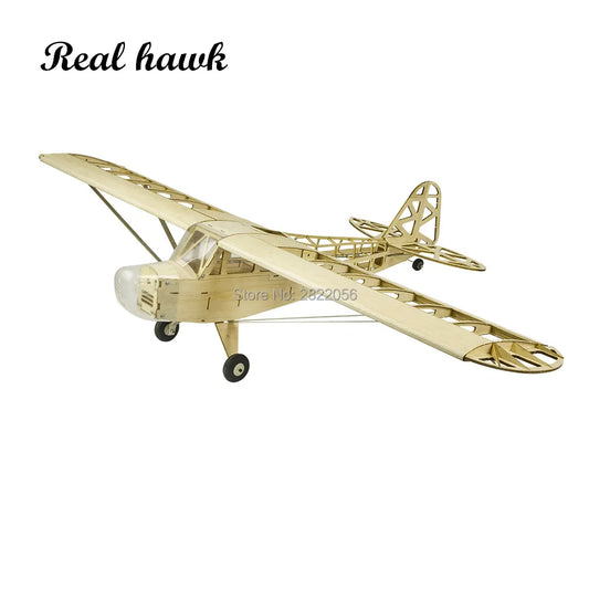 2019 New Piper J3 Cub 1200Mm Wingspan Balsa Wood Airplane Models RC Building Toys Woodiness Model /WOOD PLANE