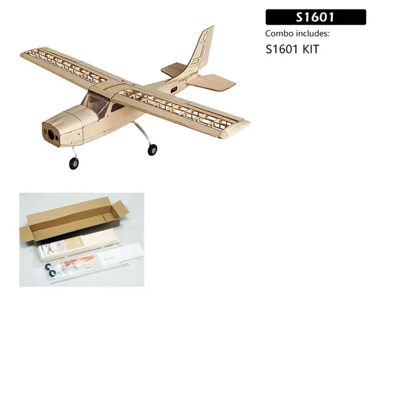 RC Airplanes Laser Cut Balsa Wood Airplane Kit Cessna-150 Frame without Cover Wingspan 960Mm Model Building Kit Woodiness Model