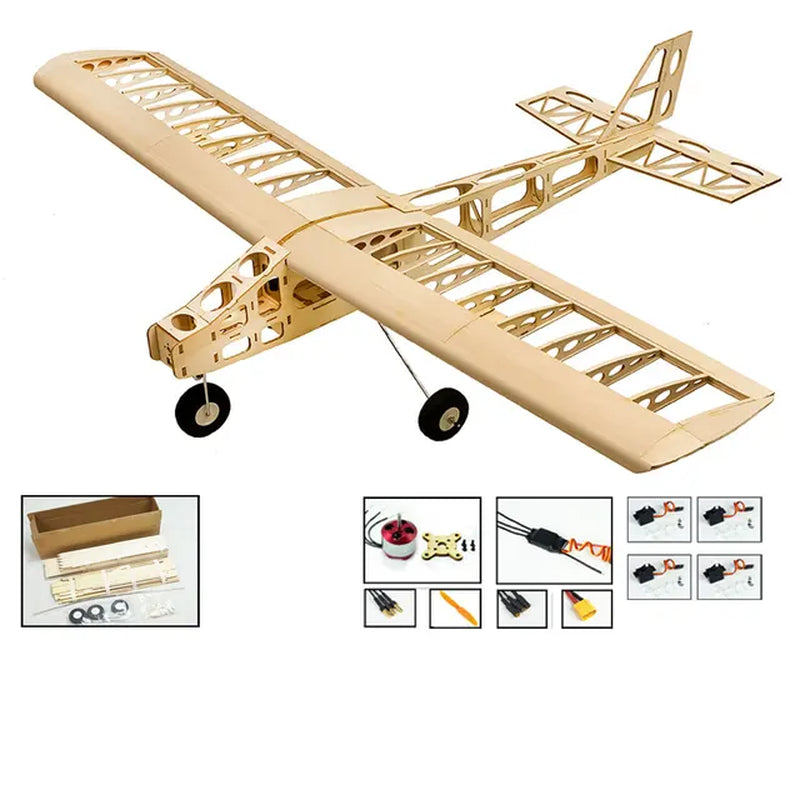 RC Airplanes Laser Cut Balsa Wood Airplane DIY Kit Cloud Dancer Frame without Cover Model Building Kit