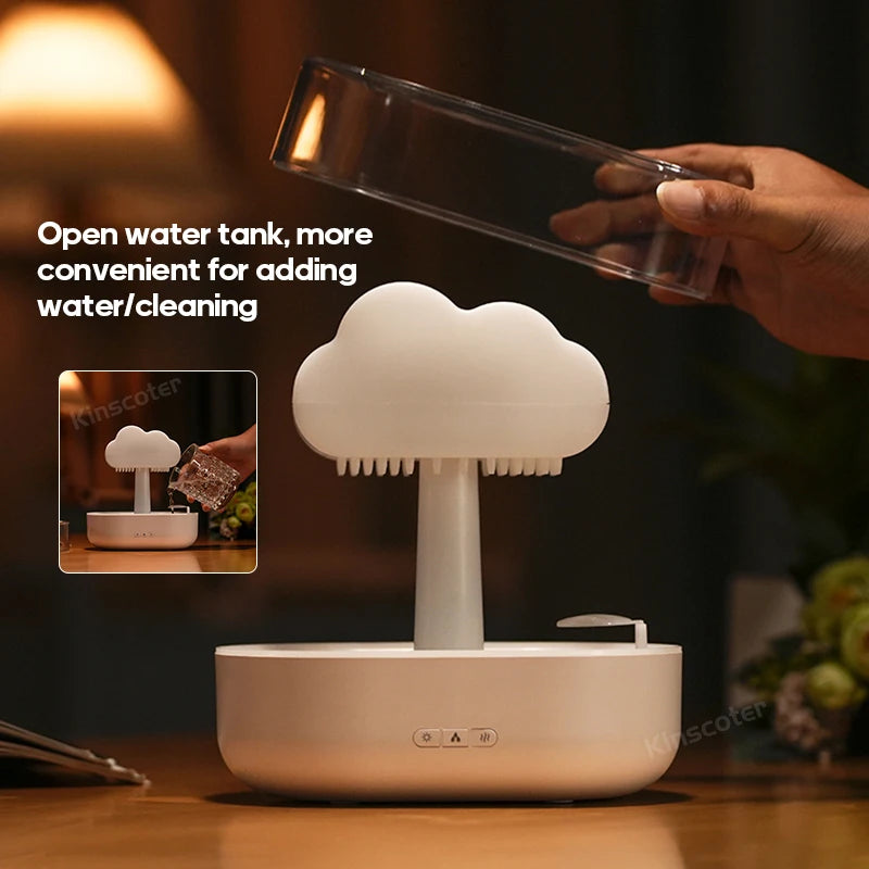 Rain Cloud Aroma Diffuser Zen Raindrops Air Humidifier Essential Oil Diffuser USB Desktop Ultrasonic Sprayer