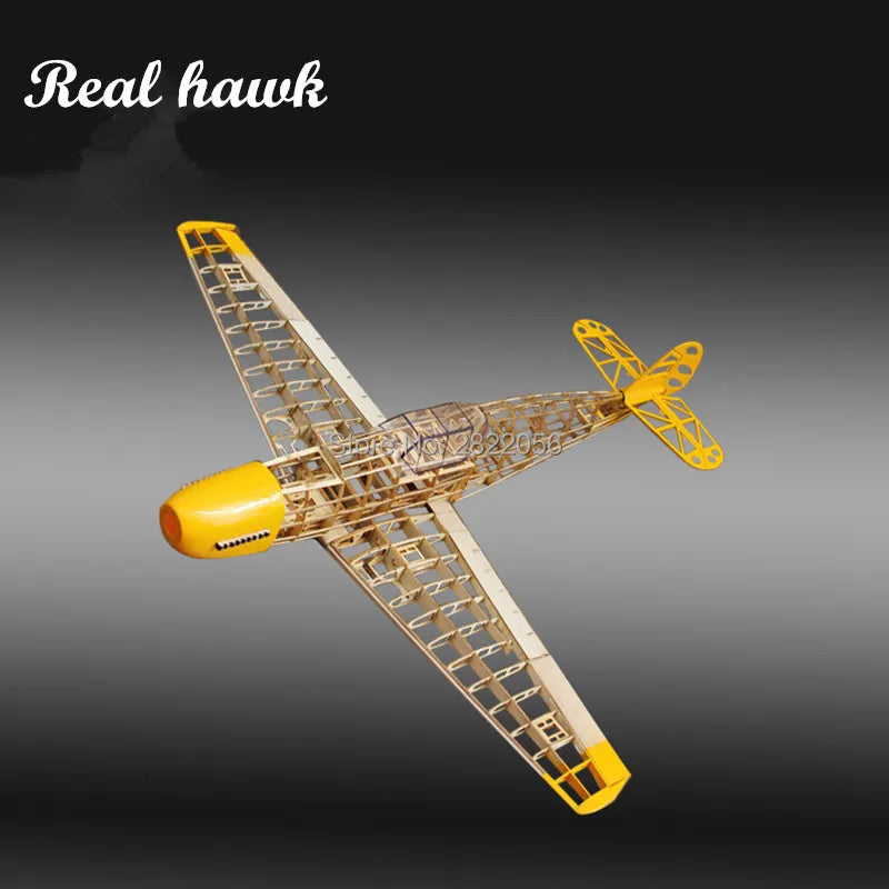 RC Airplanes Laser Cut Balsa Wood Airplane Kit DIY New BF109 Frame Model Building Kit Woodiness Model WOOD PLANE