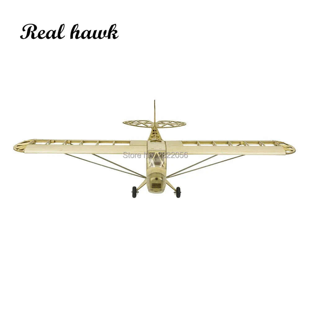 2019 New Piper J3 Cub 1200Mm Wingspan Balsa Wood Airplane Models RC Building Toys Woodiness Model /WOOD PLANE