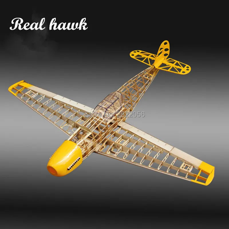 RC Airplanes Laser Cut Balsa Wood Airplane Kit DIY New BF109 Frame Model Building Kit Woodiness Model WOOD PLANE