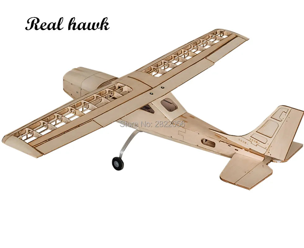 RC Airplanes Laser Cut Balsa Wood Airplane Kit Cessna-150 Frame without Cover Wingspan 960Mm Model Building Kit Woodiness Model