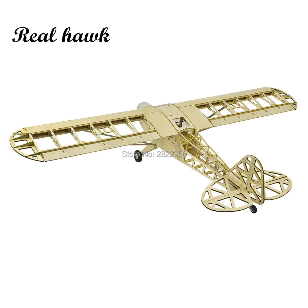 2019 New Piper J3 Cub 1200Mm Wingspan Balsa Wood Airplane Models RC Building Toys Woodiness Model /WOOD PLANE