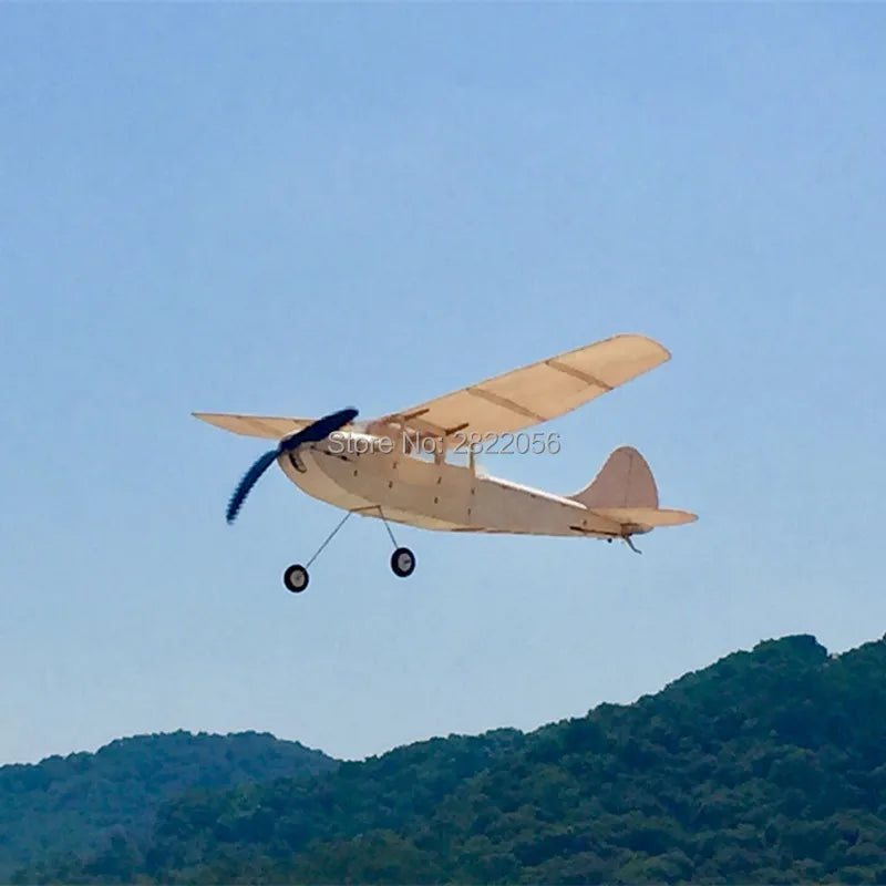 Min RC Plane Laser Cut Balsa Wood Airplane Kit Cessna L-19 Model Building Kit Outdoor Toys for Children Kids Gifts