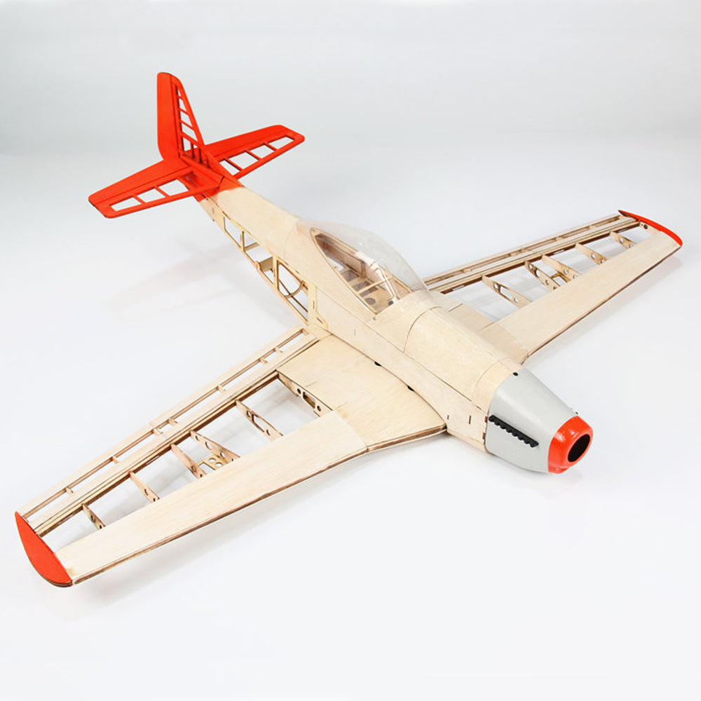 P-51 Mustang 1000Mm Wingspan Balsa Wood RC Airplane Warbird KIT