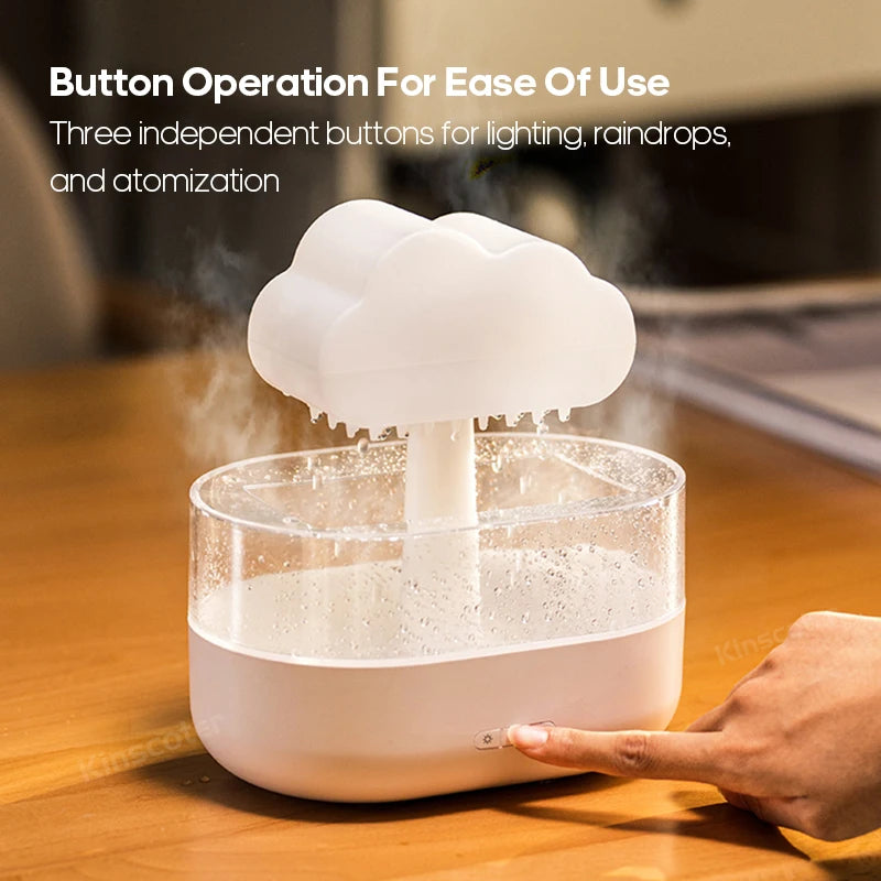 Rain Cloud Aroma Diffuser Zen Raindrops Air Humidifier Essential Oil Diffuser USB Desktop Ultrasonic Sprayer