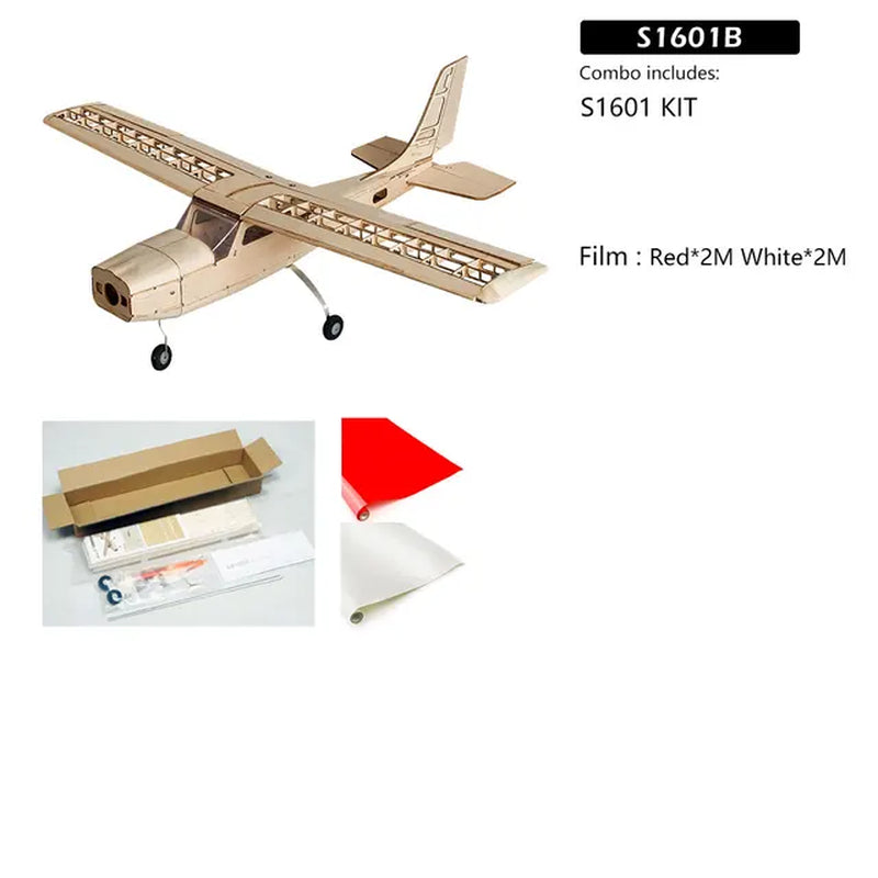 RC Airplanes Laser Cut Balsa Wood Airplane Kit Cessna-150 Frame without Cover Wingspan 960Mm Model Building Kit Woodiness Model